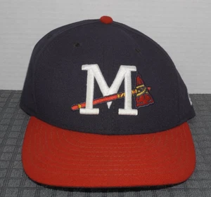 Gorra ajustada Mississippi Braves para hombre 7 1/2 azul rojo New Era 59Fifty - Imagen 1 de 9