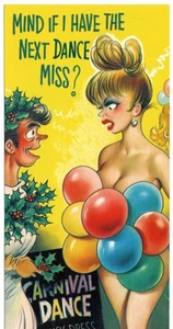 Vintage 1970's Bamforth SLIM COMIC Postcard (new old stock), Next Dance C8 - Bild 1 von 2