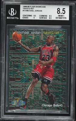 Michael Jordan 1998 Flair Showcase Takeit2.Net/1000 BGS 8,5 💎📈💥 Foto 1 de 2