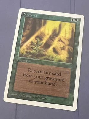 Magic the Gathering MTG Unlimited Regrowth NM  (Beta Bob) - Image 1 of 2
