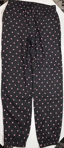 Victoria Secret Sleep Pants Size XS Color Black With Pink Polka Dots - Picture 1 of 8