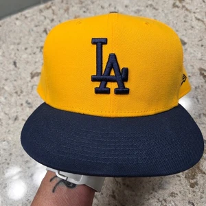 Berretto da baseball New Era Los Angeles Dodgers MLB taglia 8 59FIFTY cappello aderente - Foto 1 di 9