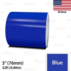 3" Vinyl Pinstriping Pin Stripe Car Body Styling Tape Decal Sticker 76mm BLUE - Picture 1 of 13
