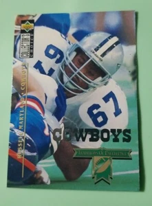 1994 Collector's Choice Silver Dallas Cowboys tarjeta de fútbol americano #60 Russell Maryland - Imagen 1 de 2