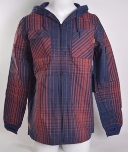 NWT MENS VANS MOUNTAIN EDITION WOOLBURN JACKET $130 M blue iris rust - Picture 1 of 4