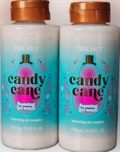 Tree Hut Candy Cane Foaming Gel Wash Hydrating Oil Complex 18 oz. LOT OF 2! - Picture 1 of 5