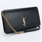 Used Saint Laurent Cell Phone Holder With Strap Calf 635095 10 Black Rank S Us-1