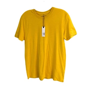 Camiseta Taylor Stitch Manga Corta Cuello Redondo Para Hombre XS 36 Algodón Cáñamo Camiseta En Dorado - Imagen 1 de 5