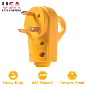 125V 30Amp RV Replacement Male Plug Electrical Cord End Connector Camper TT-30P - Picture 1 of 7