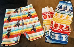 HANNA ANDERSSON LOT OF 2 PAJAMA PANTS SHORTS STAR WARS SZ 6/7 EU 120 - Picture 1 of 5