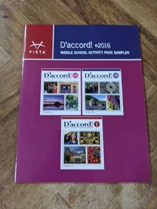 D'accord 2016 Middle School Activity Pack Sampler Learn French - Picture 1 of 10