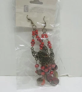 Neu Damen Ohrringe hängen filigran Einzelpaar Modeschmuck 4"" lang - Bild 1 von 13