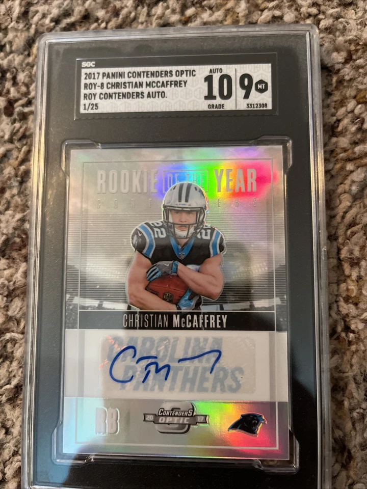 2017 Christian Mccaffrey Rookie Of The Year Auto!! - Image 1 of 4