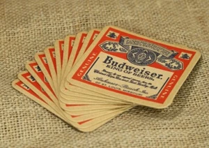 Lot of 10 Vintage Budweiser Coasters For All You Do This Bud's For You - Picture 1 of 6