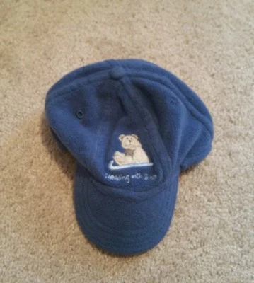 EUC Koala Kids Fleece Baseball Hat Teddy Bear on sled Winter cap 12-24 Months - Image 1 of 3