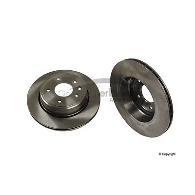 Un nuevo rotor de freno de disco trasero Brembo 25485 JLM020342 para Jaguar Foto 1 de 2