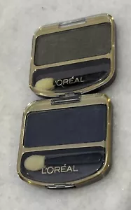 2 L'oreal Soft Effects Eyecolour Eye Shadow - Forest Green & Marine - 0.1oz - Picture 1 of 2