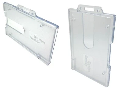 Badge Buddy ID Card Holder Enclosed ID Pass Badge Holds Two ID Card Holder - Image 1 of 4
