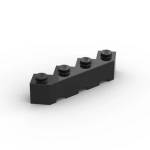 Lego 10x Eckstein 4x4 brick facet 14413 schwarz black - Picture 1 of 1