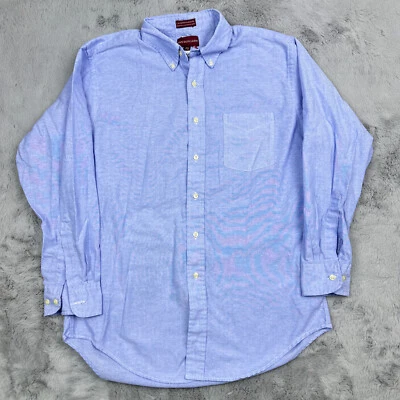 Vintage Chaps Ralph Lauren Shirt 16.5 Mens Blue Chambray Long Sleeve Made in USA - Image 1 of 4