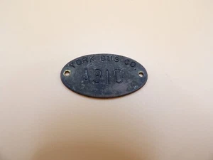 Vintage Brass Tag York Bus Co. A310 - Picture 1 of 1