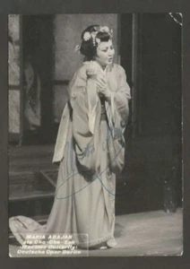 Real Photo Maria Abajan Opera Singer Original Signed - Picture 1 of 2