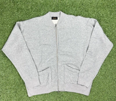 Chimala Full Zip Sweatshirt 100% Cotton Gray Made in Japan XS Reverse Weave EUC - Image 1 of 4