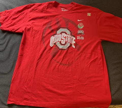 OFFICIAL 2010 ROSE BOWL OHIO STATE BUCKEYES NIKE T-SHIRT Big XXL 2XL NWT Cover