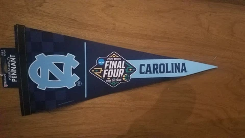2022 Final Four Mens 12x30 Premium Pennant North Carolina Tar Heels New Orleans Cover