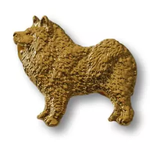Samoyed Pin - 24K Gold Plated - Picture 1 of 2