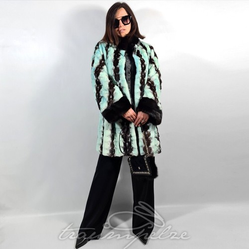 CHANEL CROS MINK KOHINOOR NERZ CAPPOTTO SAGA PELLICCE PELLICCIA CAPPOTTO VISONE НОРКА NUOVO M L