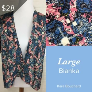 LuLaRoe SALE - Girls Bianka Multicolored Flowers - Kimono, Size 3 - Picture 1 of 1