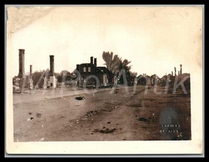 Foto, WK1, 10./Inf.Rgt.167, Polen, ausgebrannte Stadt nach Kampf; L188L - Bild 1 von 2
