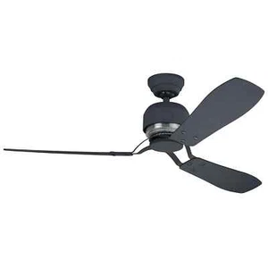 Hunter Ceiling Fan With Wall Switch Industry Grey Ventilator Without Light - Picture 1 of 2