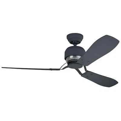 Hunter Ceiling Fan With Wall Switch Industry Grey Ventilator Without Light - Image 1 of 2