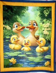 PANEL DE LA FAMILIA QUACKERS DE MARSHALLS DRY PRODUCTS - TELA 100% ALGODÓN - Imagen 1 de 4