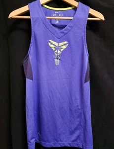 Nike Kobe Bryant Los Angeles Lakers Tank Top Mamba Logo Mesh Running Size Small - Picture 1 of 3