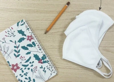 20 PCS White Cloth Mask Reusable  Washable Breathable Face Cover - Image 1 of 2