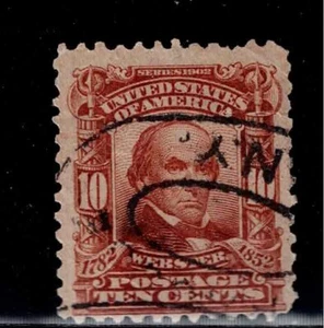 US Scott #307, Single 1903 Webster 10c FVF Used - Picture 1 of 1