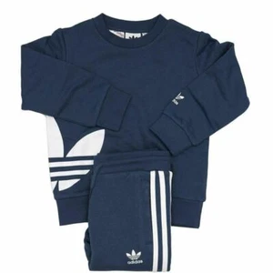 [FM5620] Youth Adidas Originals Big Trefoil Crew Set - Picture 1 of 5