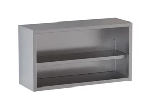 Gastro Edelstahl Wandhängeschrank bis 200cm Offen Wandschrank Hängeschrank Regal - Bild 1 von 9