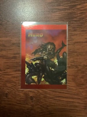 HERO PREDATOR DARK HORSE MASTER FOIL PROMO CARD 1 OF 2 1993 ALIENS - Image 1 of 2