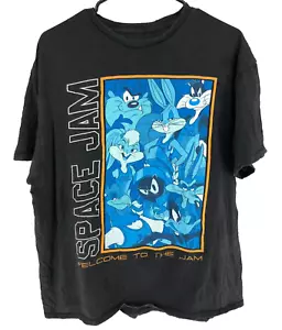 Vintage Space Jam Kurzarm T-Shirt Herren Gr. XL schwarz - Bild 1 von 5