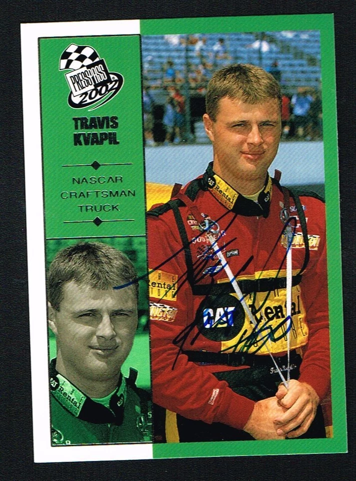 Travis Kvapil #59 signed autograph auto 2002 Press Pass NASCAR Trading Card - Image 1 of 1
