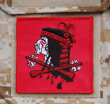 NSWDG Red Squadron Team Flag Embroider Patch DEVGRU ST6 Zero Dark Thirty Hook