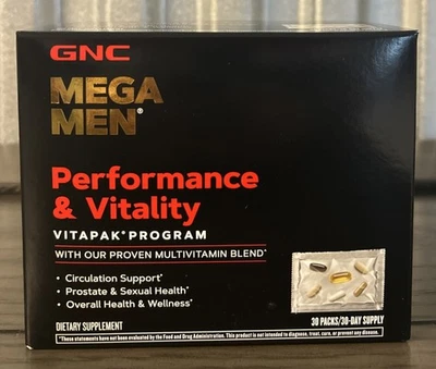 GNC MEGA MEN Cápsula Vitamínica Rendimiento y Vitalidad Suministro para 30 Días 10/2026 Foto 1 de 4