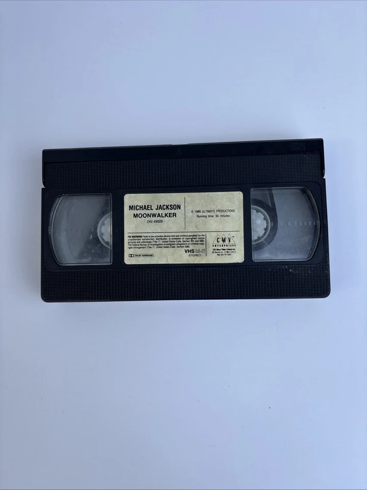 Michael Jackson Moonwalker VHS tape, released in 1988 - Image 1 of 2