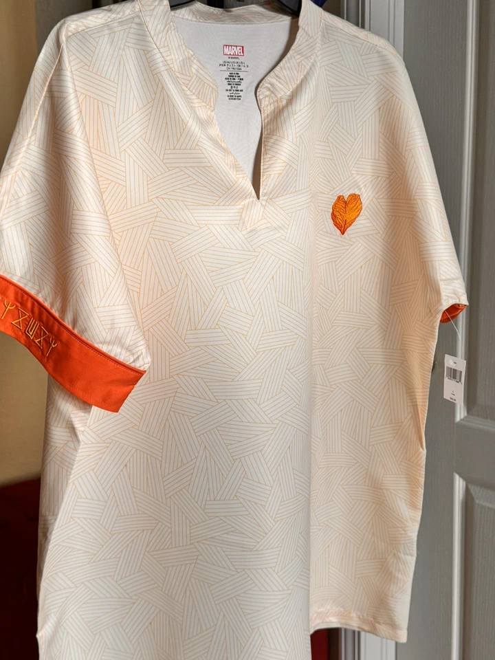 Disney Marvel Black Panther Wakanda Forever Shirt Beige And Orange Adult L