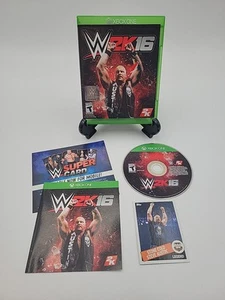 WWE 2K16 Xbox One w/ Topps Stone Cold Steve Austin Promo Card - Picture 1 of 5