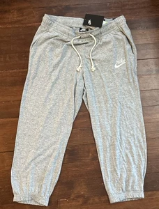 Pantalones deportivos Nike Move To Zero recortados con cordón cintura para mujer estándar L gris - Imagen 1 de 15